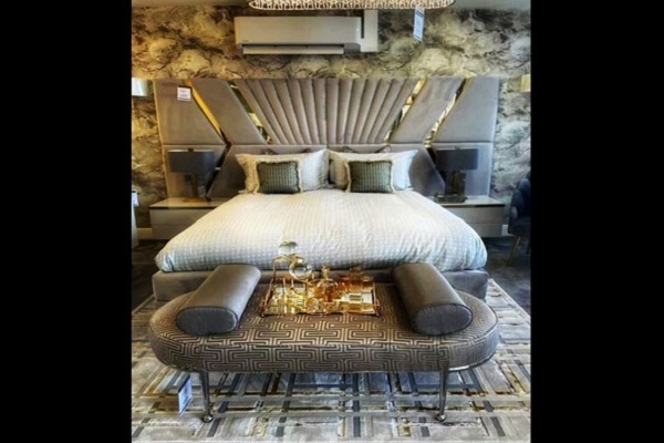 Ash Swift Leather Bed
